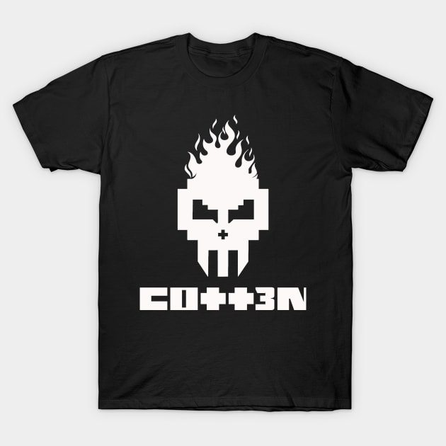 8 Bit Fire Spartan T-Shirt by cott3n